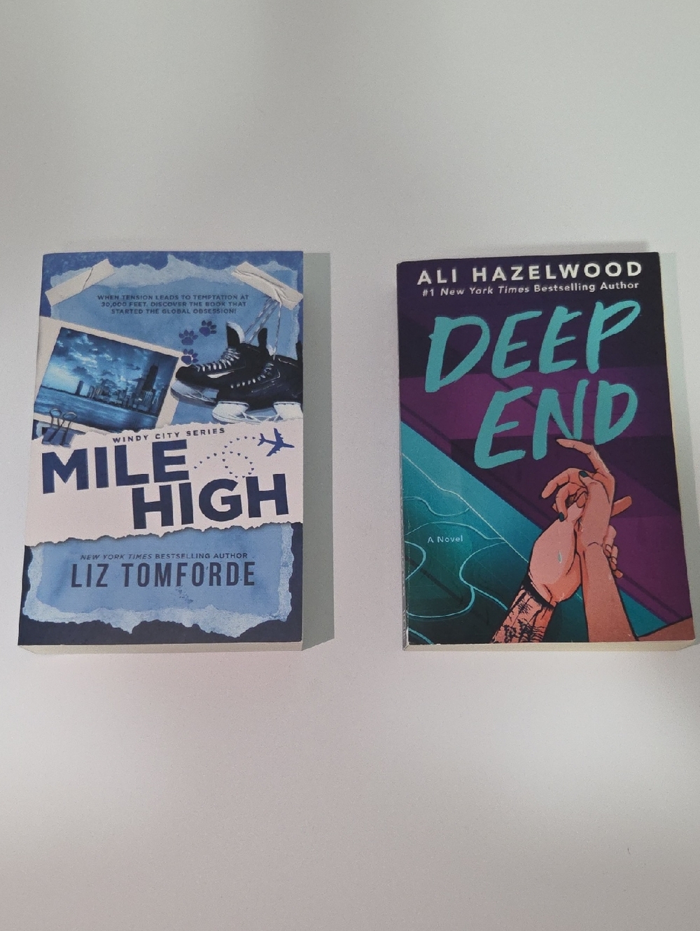 Mile High by Liz Tomforde & Deep End by Ali Hazelwood - Paperbacks